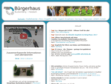 Tablet Screenshot of buergerhaus.net